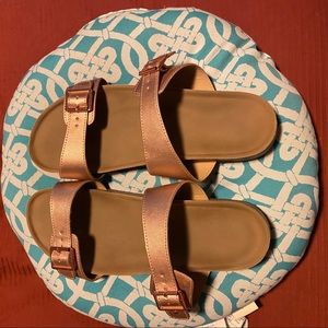 Torrid rose gold sandals